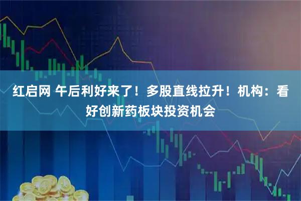 红启网 午后利好来了！多股直线拉升！机构：看好创新药板块投资机会